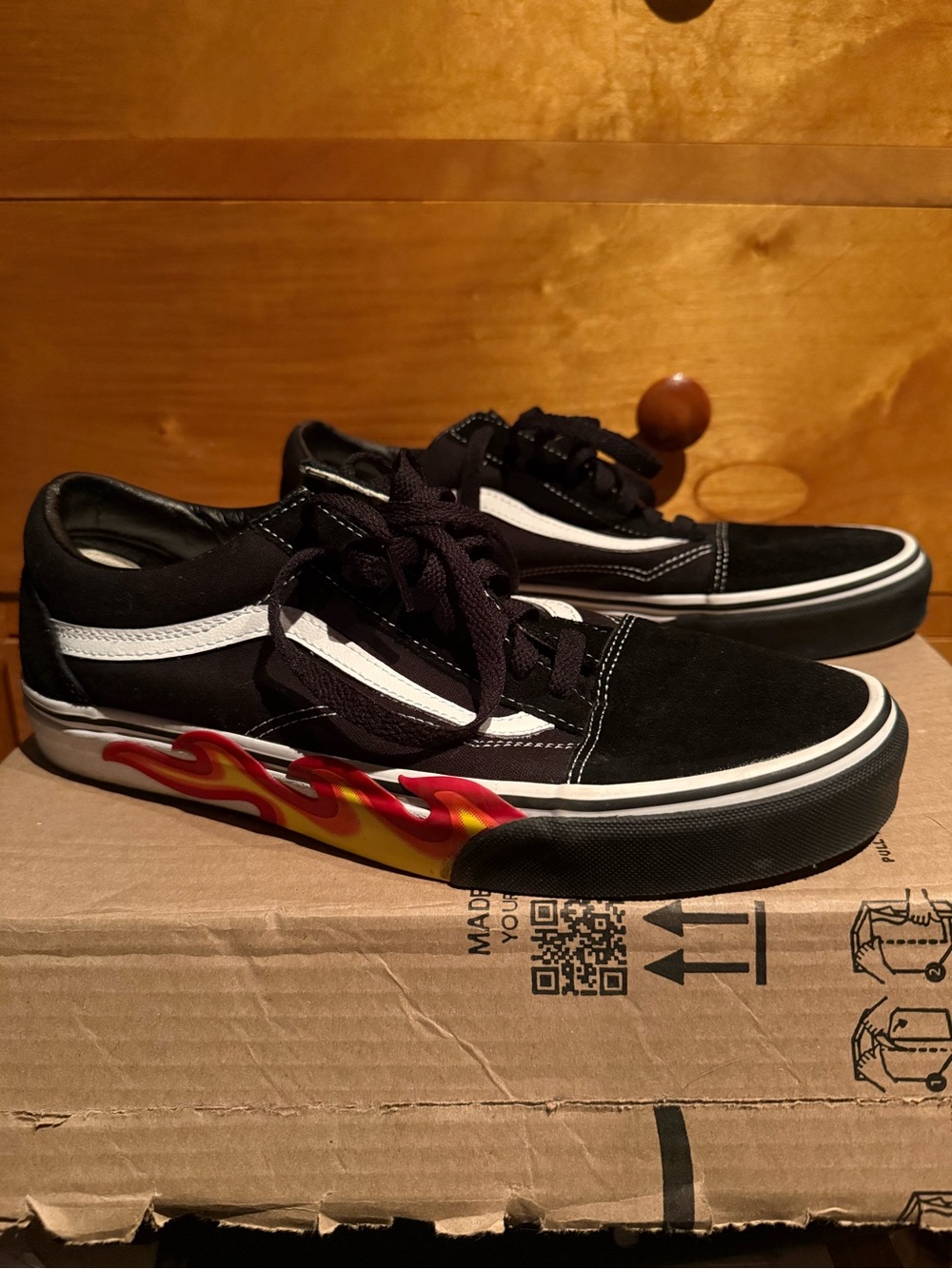 Vans Old Skool Flames Black Shoes
